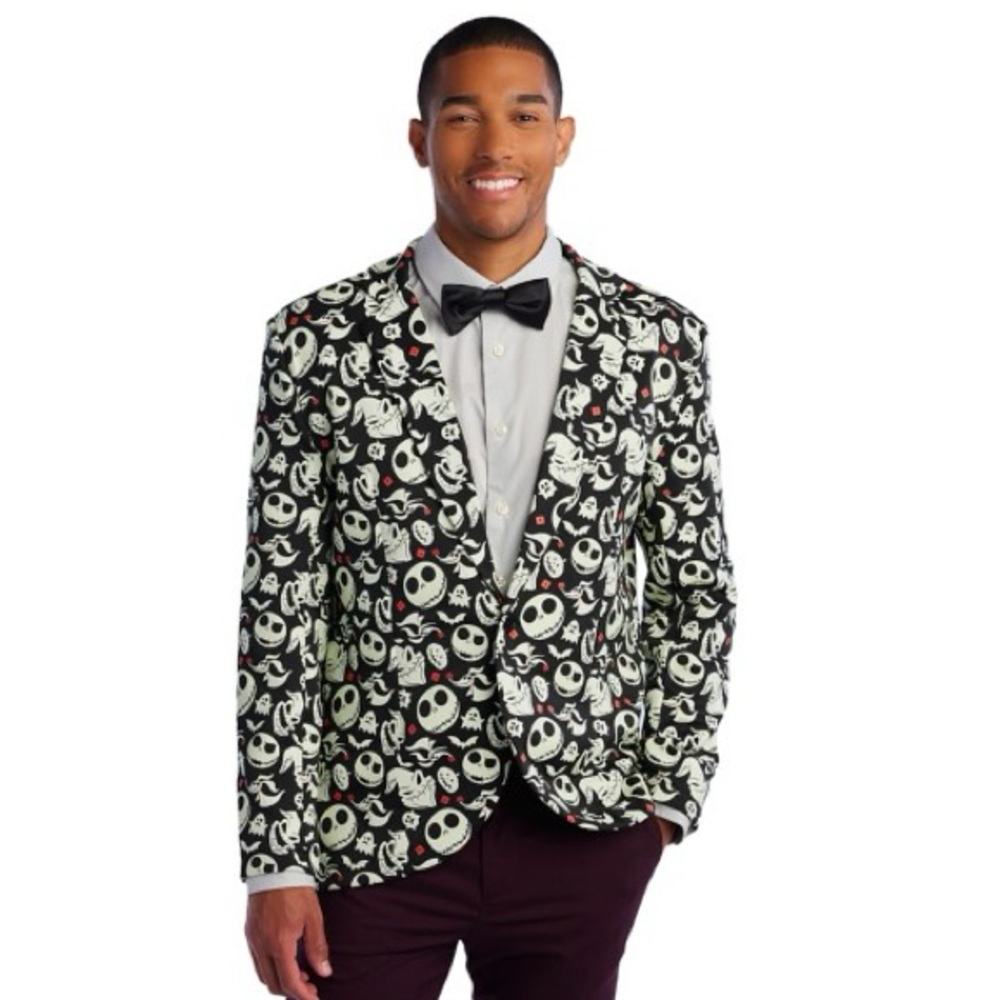 The Nightmare Before Christmas Jack Glow-in-the-Dark Jacket for Adults S/M